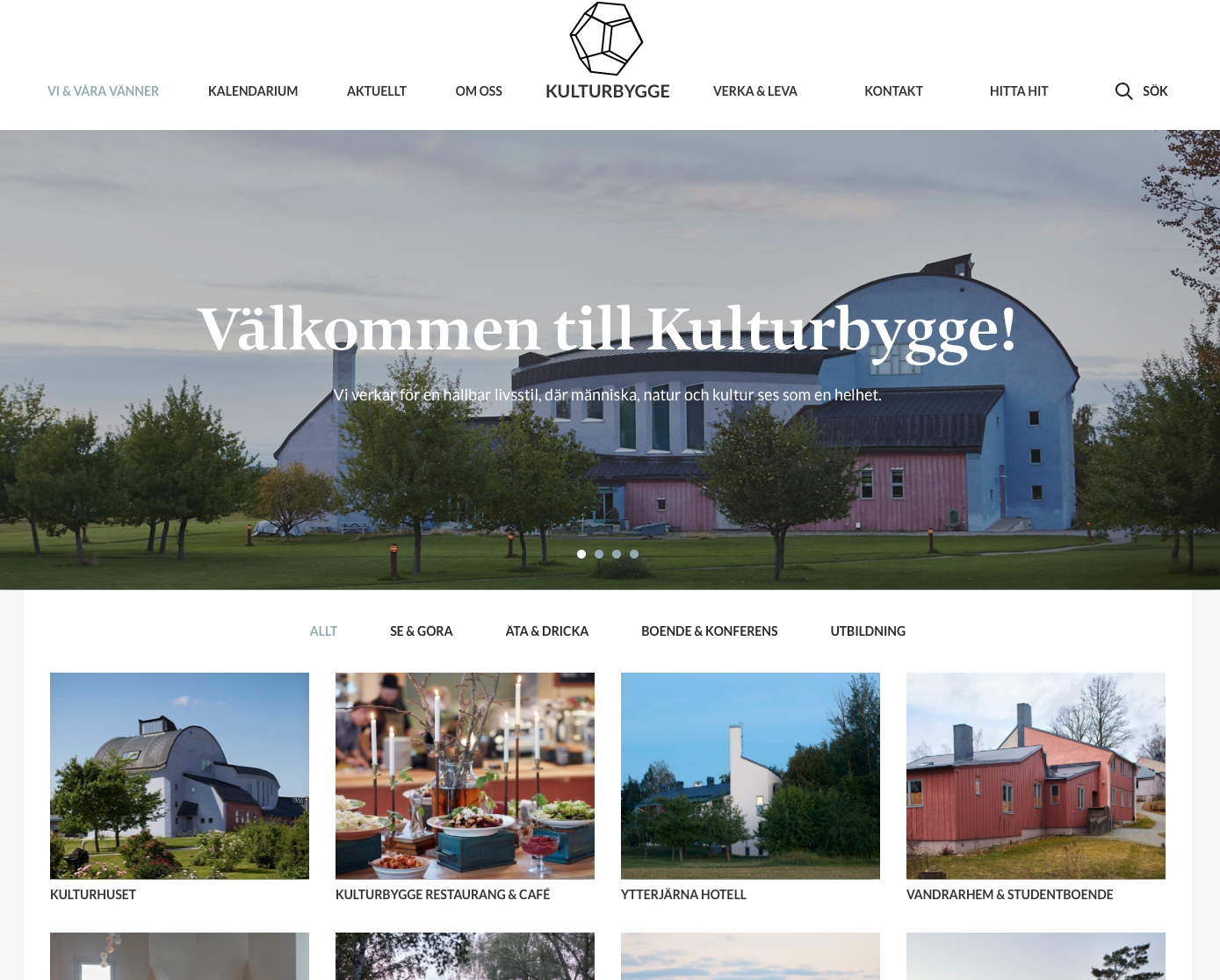 Kulturbygge.nu skärmbild